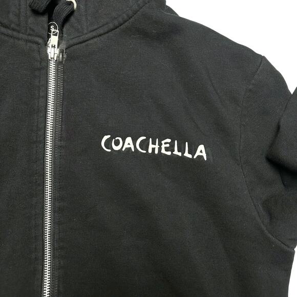 H&M x Coachella | Women | Black Cozy Casual Music Festival Hoodie | Size Small - Picture 11 of 12